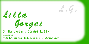 lilla gorgei business card